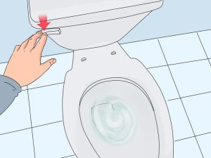 how flash water in toilet