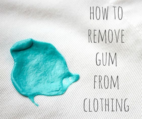 How to Remove Gum from Clothing